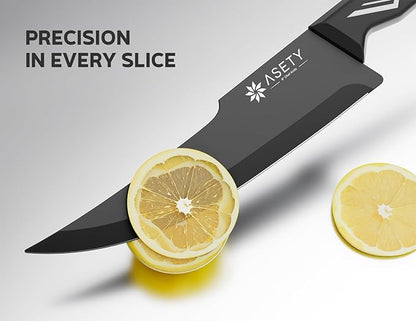 Knife Set - 15 PCS Kitchen Knife Set with Built-in Knife Sharpener Block - Stainless Steel Knife Block Set - Dishwasher Safe, Elegant Box for Men Women, Fathers day, White
