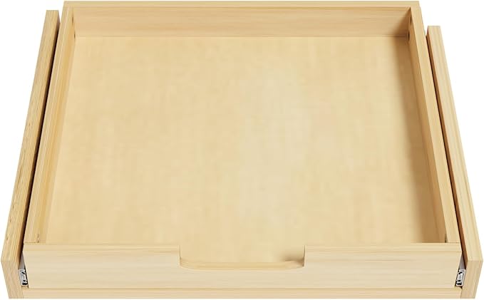 Pull Out Cabinet Organizer, 32''W×21''D Sliding Drawers for Cabinets, Soft Close Slide Out Wooden Pull out Drawers, Base Cabinet Organization for Kitchen, Pantry, Bathroom