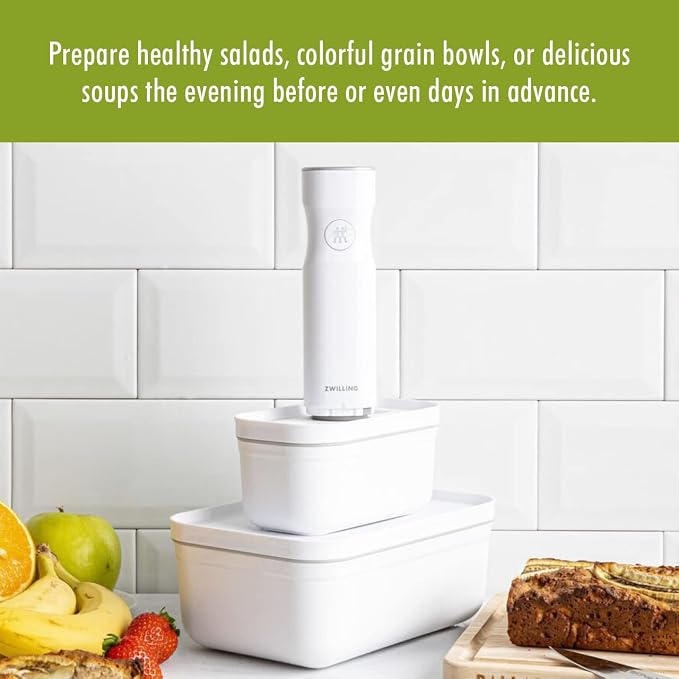 For food to stay fresh up to 5X longer, pump required (not included).