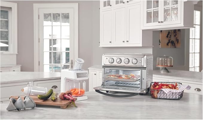 Cuisinart TOA-60 Convection AirFryer Toaster Oven, Premium 1800-Watt Oven with 7-in-1 Functions and Wide Temperature Range, Large Capacity AirFryer with 60-Minute Timer/Auto-Shutoff, Stainless Steel