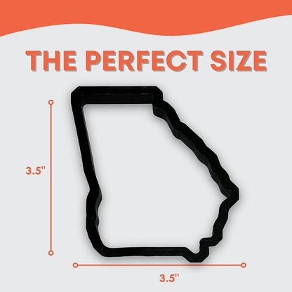 Georgia State Cookie Cutter with Easy Push Design (4 inch)