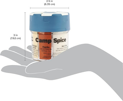 Coghlan’s Multi-Spice Shakers – Compact 6-in-1 Seasoning Containers for Camping, Travel, BBQ & Everyday Cooking – Lightweight, Portable, Mess-Free Design – Made in USA