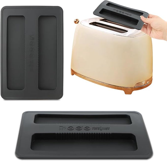 2 Pack Toaster Cover, Silicone Toaster Lid Appliances Top Cover, Universal Bread Machine Cover Kitchen Bread Maker Lid, Sandwich Machine Part Accessories