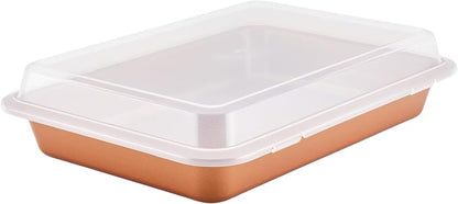 Ayesha Curry Kitchenware Bakeware Nonstick Baking Cookie, Loaf, Cake Pan Set, 7-Piece, Copper
