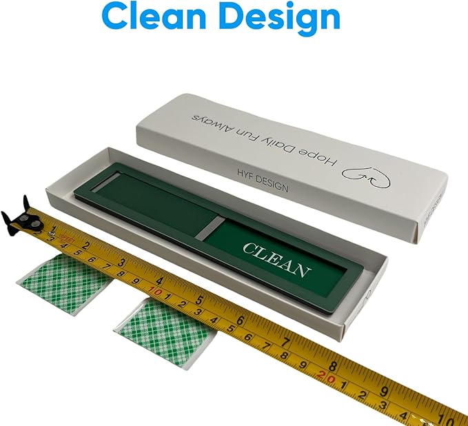 Dishwasher Magnet – Red & Green Clean Dirty Sign, 304 Stainless Steel with Adhesive Tape, Easy Slide for Kitchen Decor & Home Organization Gift (S106)