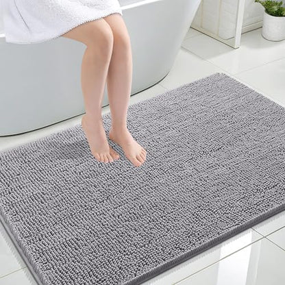 OLANLY Large Bathroom Rugs 44x32, Extra Soft Absorbent Chenille Bath Rugs