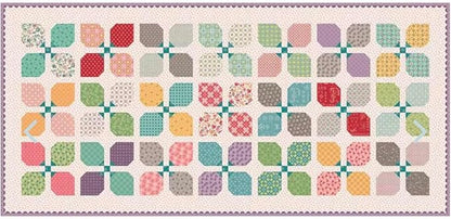 Riley Blake Piece & Plenty by Lori Holt of Bee in My Bonnet and It’s So Emma, Perfect for Quilting, Apparel, DIY Crafting, and Home Decor (Pretty Petals Runner Boxed Kit)