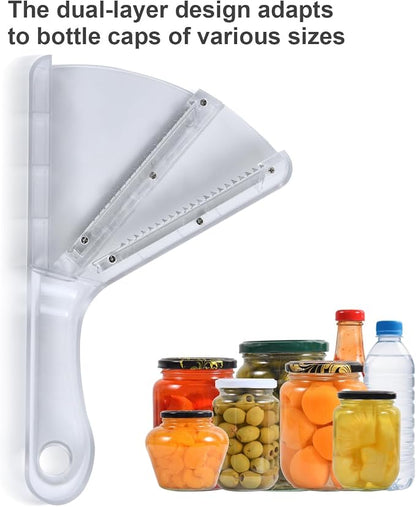 Jar Opener for Weak Hands, Dual-Layer Multifunctional Jar Opener Gripper, Bottle Openers for Seniors, Kitchen Gadgets, Non-Slip Jar Openers for Seniors, Arthritis, Lid Opener,