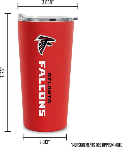 Rico Industries NFL Football Soft Touch, Easy Grip Tumbler