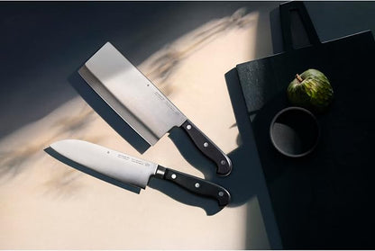 WMF Santoku Chef's Knife Spitzenklasse Plus Length 32 cm Blade Length 18 cm Performance Cut Made in Germany Forged Special Blade Steel Seamlessly Riveted Plastic Handle