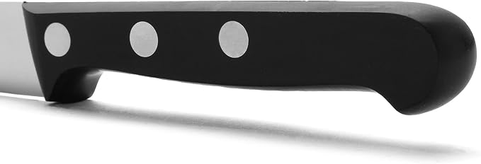 Arcos Knife Set 2 pieces - Nitrum Stainless Steel and mm blade. 363 gr. Professional Kitchen Knife for Cooking. Ergonomic Polyoxymethylene POM Handle. Series Universal. Color Black