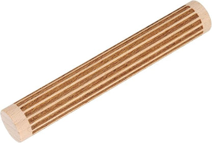 HARFINGTON Wood Clay Roller 4" Straight Lines Pattern Rolling Pins Wood Rollers Pottery Tools Wood Grain Texture Rollers for Clay Baking Dough Playdough DIY