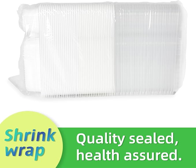 40 Pack 34oz 4-Compartment Bento Box - Shrink Wrapped No Pre-Wash | BPA Free Leak-Resistant Takeout Containers | Microwave Safe | Shatterproof Flexible PP To Go Box, Bulk Leftover Storage