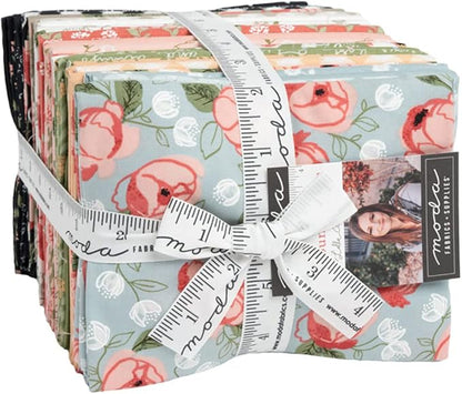 Country Rose AB Bundle by Lella Boutique, 36 18-inch by 22-inch Precut Fabric Fat Quarters