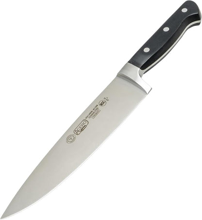 Winco 8" Chef Knife, Triple Riveted, Full Tang Forged Blade