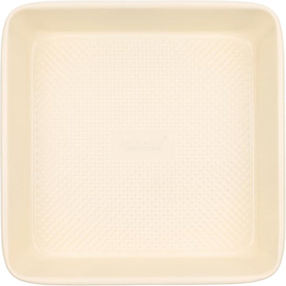 David Burke 9" Square Bake Pan, Carbon Steel, Non-Stick, PFTE & PFOA Free, Oven Safe – Cream