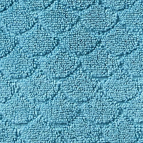 SKL Home Ocean Watercolor Scales Hand Towel Set-2pc, 100% Cotton, Blue