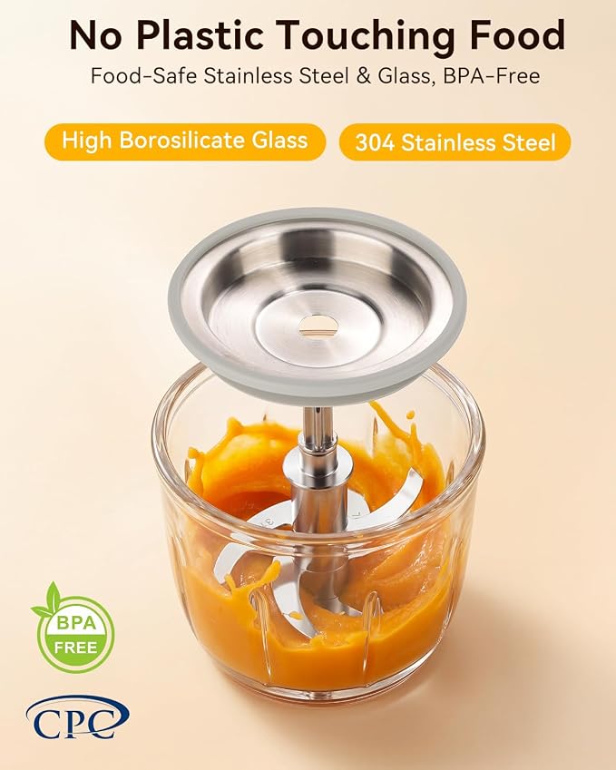 IAGREEA Baby Food Maker, 9-IN-1 Glass Baby Food Processor Steamer Puree Blender Grinder, One Step Auto Cooking Machine for Homemade Baby Food, BPA-Free