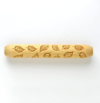 MKM Pottery Tools Wood Hand Rollers for Clay (HR-50 Falling Leaves)