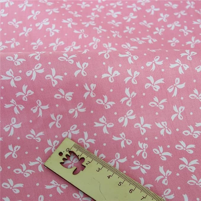7 pcs 20" x 20" Cotton Fabric DIY Making Supplies Quilting Patchwork Fabric Fat Quarter Bundles DIY for Quilting Cotton Patchwork Cushions (Peony, 20" x 20")
