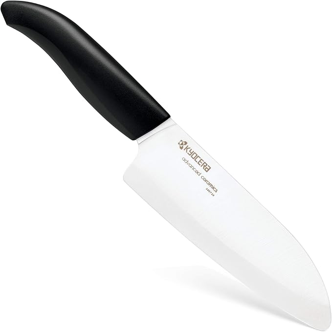 Kyocera FK-3PC BK 3Piece Advanced ceramic Revolution Series Knife Set, Blade Sizes: 5.5", 4.5", 3", Black