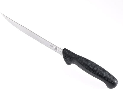 Mercer Culinary Millennia Black Handle Tiger Edge Slicer, 8-Inch