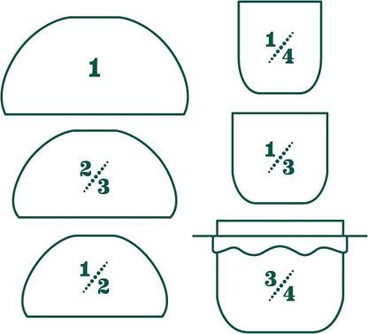 Genuine Fred Nesting Mushroom Measuring Cups, Set of Fun and Functional Kitchen Measuring Tools, Space-Saving Design with Unique Mushroom Shape
