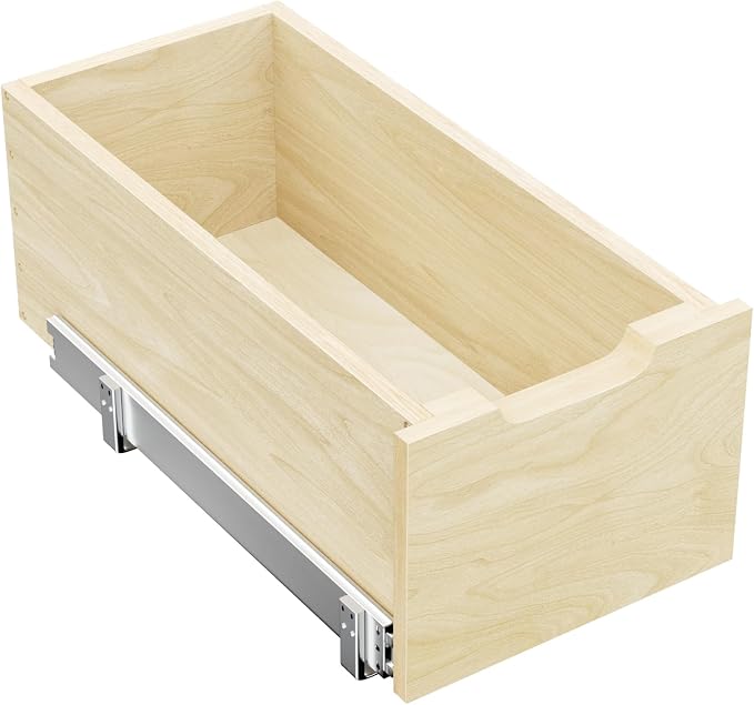 LOVMOR Pull Out Cabinet Organizer, Pull Out Drawers for Cabinets, Slide Out Wood Drawer, 8" High Pull Out Shelf for Kitchen Cabinet Pantry, 10½" W×21" D
