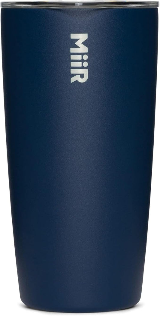 MiiR Tumbler, 16oz | Insulated Stainless Steel with Press Fit Slide Lid – Splash Proof Design, Holds Hot & Cold Beverages, Cup Holder Compatible