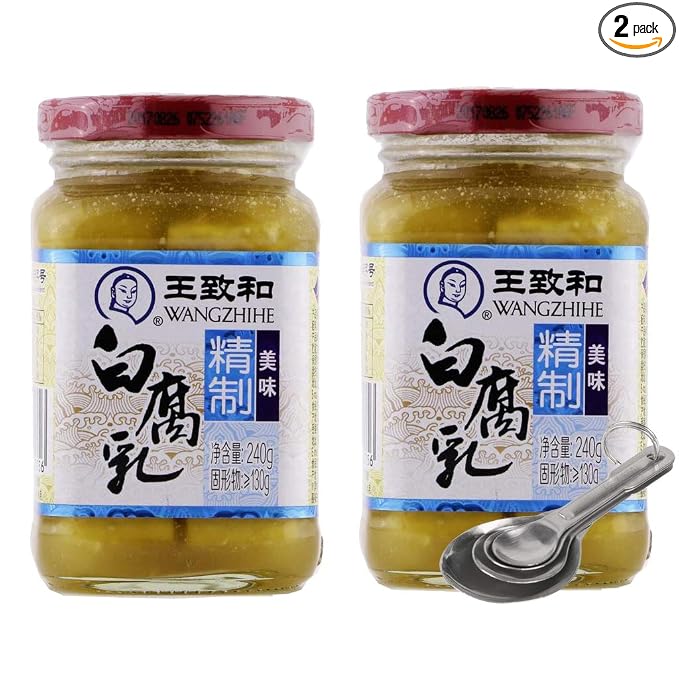 [FREE MEASURING SPOON SET] PACK OF 2 - WANGZHIHE FERMENTED BEAN CURD, 王致和乳腐 (Traditional White 白腐乳)