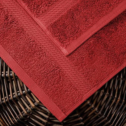 Superior Egyptian Cotton Ultra Plush & Absorbent, 10 Piece Set, Red