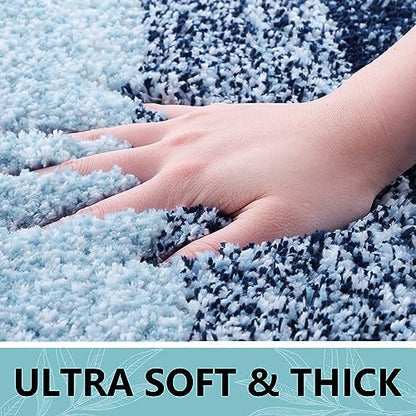 Arotive Microfiber Bathroom Rugs, Shaggy Soft Absorbent Bath Rug, 70x24
