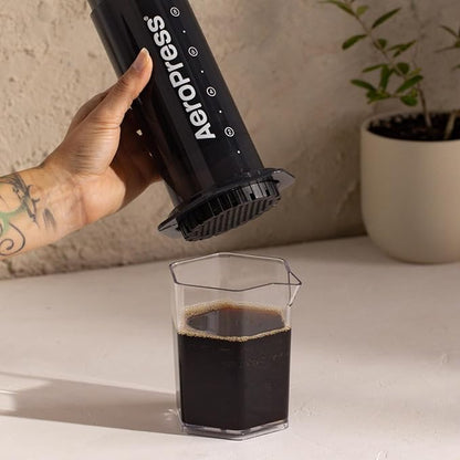 AeroPress Original XL Coffee Press, All-in-One Large French Press, Pour-Over & Espresso Style Manual Brewer, 2 Min Brew for Less Bitterness, More Flavor, Portable Coffee Maker, Travel & Camping