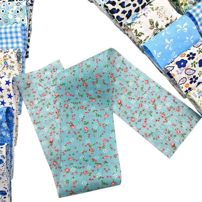 80 Pcs Jelly Roll Fabric Strips for Quilting, Sewing Supplies-2.6 Inch Precut Cotton Fabric Bundles, Perfect for Quilt Projects Blue