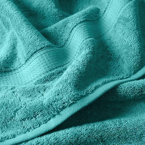 SUPERIOR Egyptian Cotton Ultra Plush & Absorbent, 6 Piece Set, Turquoise