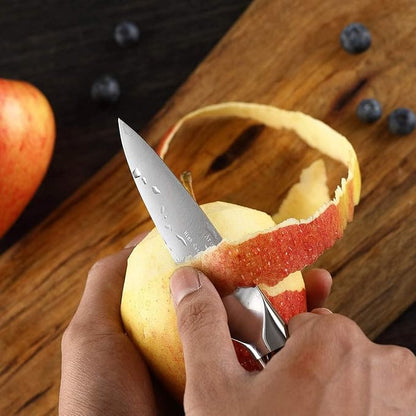 Paring Knife 4 inch - Paring Knives Best Small Kitchen Knife Fruit Knife,German High Carbon Stainless Steel Ultra Sharp Peeling with Ergonomic Handle
