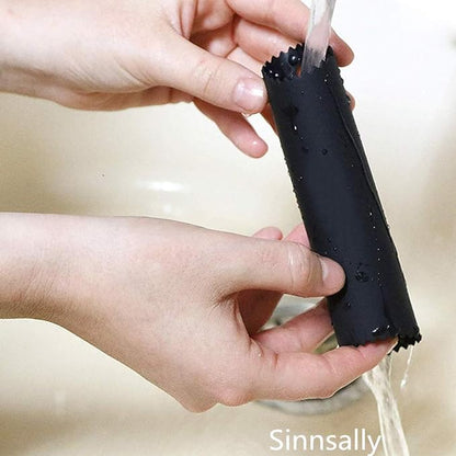 Sinnsally Garlic Peeler Skin Remover Roller Keeper,Easy Quick to Peeled Garlic Cloves with Silicone Tube Roller Garlic Peeling Kitchen Tool(3 Colors)