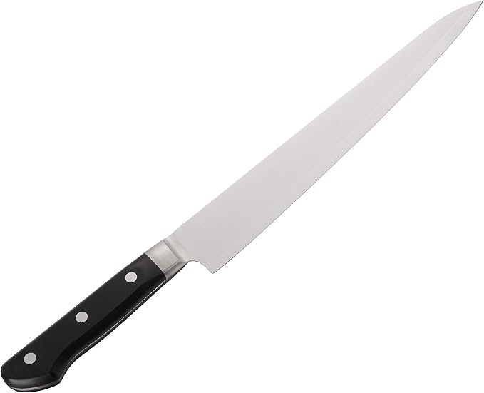 Mercer Culinary Mx3 Premium San Mai VG-10 Steel Core Blade Sujihiki Knife, 270mm10.6 Inch,Black