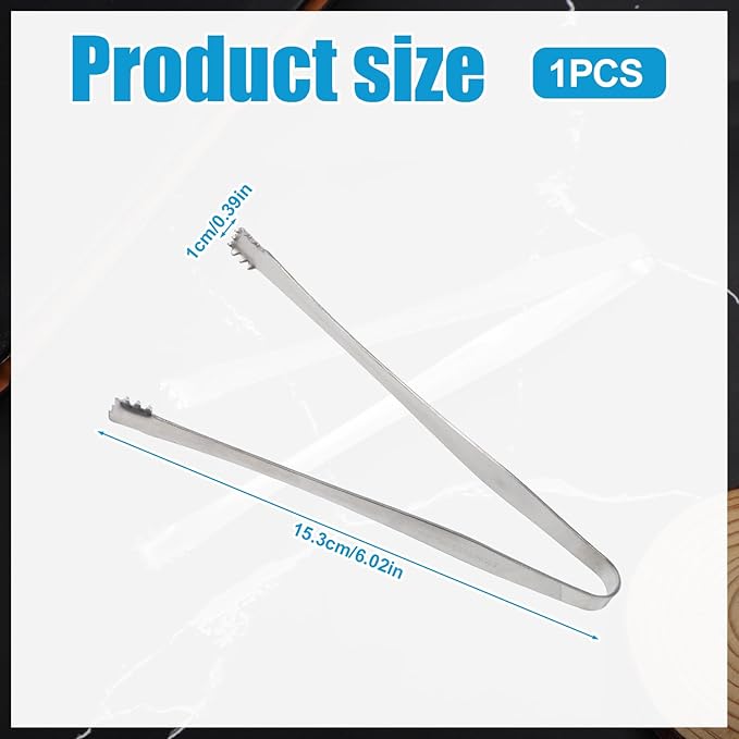Egg Chalaza Removal Tongs, Toothed Design Eggshell Fragment Membrane Remover Tong Stainless Steel Multipurpose Egg Chalazae Tool Essential Kitchen Tool for Cooking Food Cake Bakers Pastry Chefs