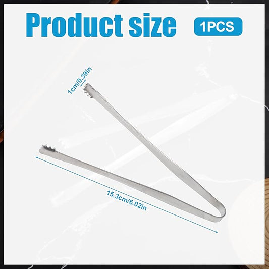 Egg Chalaza Removal Tongs, Toothed Design Eggshell Fragment Membrane Remover Tong Stainless Steel Multipurpose Egg Chalazae Tool Essential Kitchen Tool for Cooking Food Cake Bakers Pastry Chefs