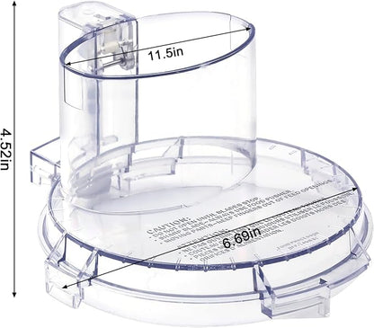 DFP-14 Food Processor Work Bowl Cover DFP-14NWBCT1 for Cuisinart Food Processor Replacement Parts Fits DLC-005AGTXT1 4 Locking Tabs