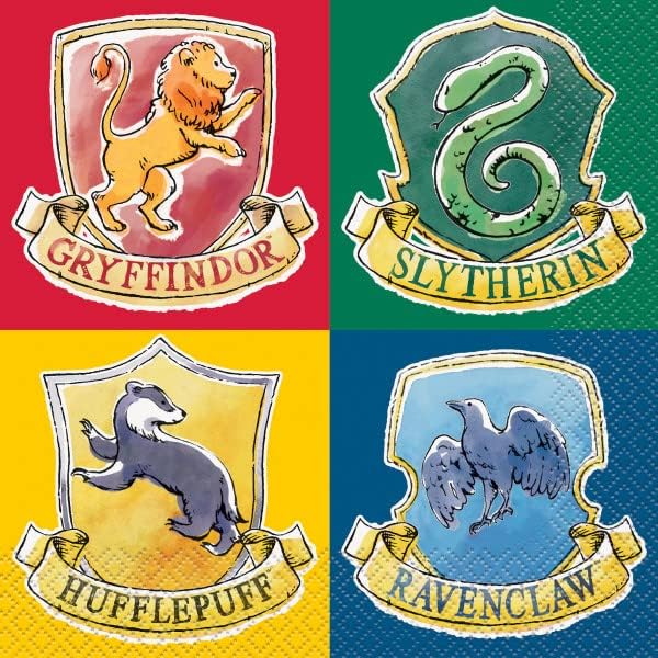 Unique Harry Potter Birthday Party Supplies Bundle Pack includes 24 Lunch Plates and 32 Napkins (Bundle for 24)