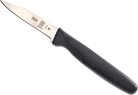 Mercer Culinary Millennia Black Handle Paring Knife, Clip Point Blade, 3.25-Inch