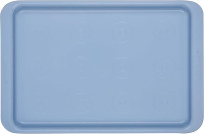 Farberware Easy Solutions Nonstick Bakeware Cookie Pan/Baking Sheet with Drop Zones and Portion Marks, 10 Inch x 15 Inch - Blue