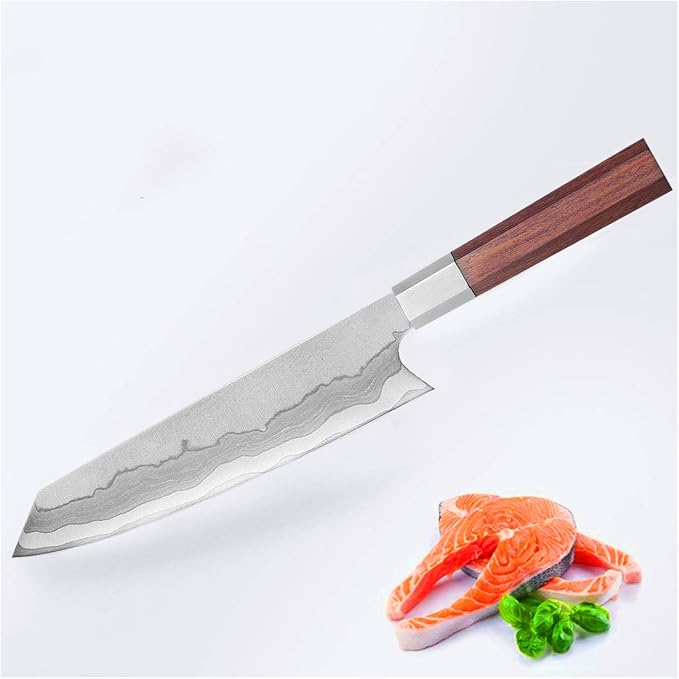 Professional Chef Knife Kitchen Knife Sharp Blade Cleaver Slicer Japanese 440C Steel Kitchen Knives Kitchen Tools Santoku Knife Cooking Cutter Meat Slicing knife Utility Knife Sashimi Knife Sushi
