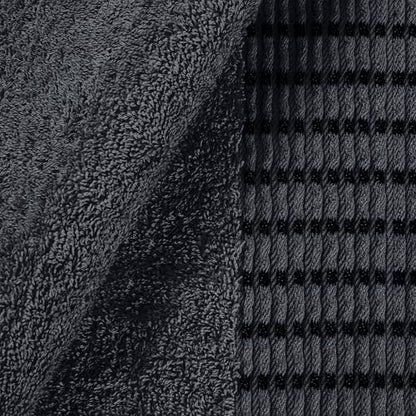 BELIZZI HOME Cotton 2 Pack Oversized Bath Towel Set 28x55 inches, Large Bath Towels, Ultra Absorbant Compact Quickdry & Lightweight Towel, Ideal for Gym Travel Camp Pool - Charcoal Grey