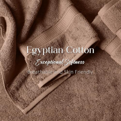 Superior Egyptian Cotton Ultra Plush & Absorbent, 3 Piece Set, Chocolate
