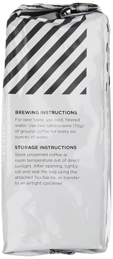 Amazon Fresh Decaf Colombia Ground Coffee, Medium Roast, 12 Ounce (Pack of 2)