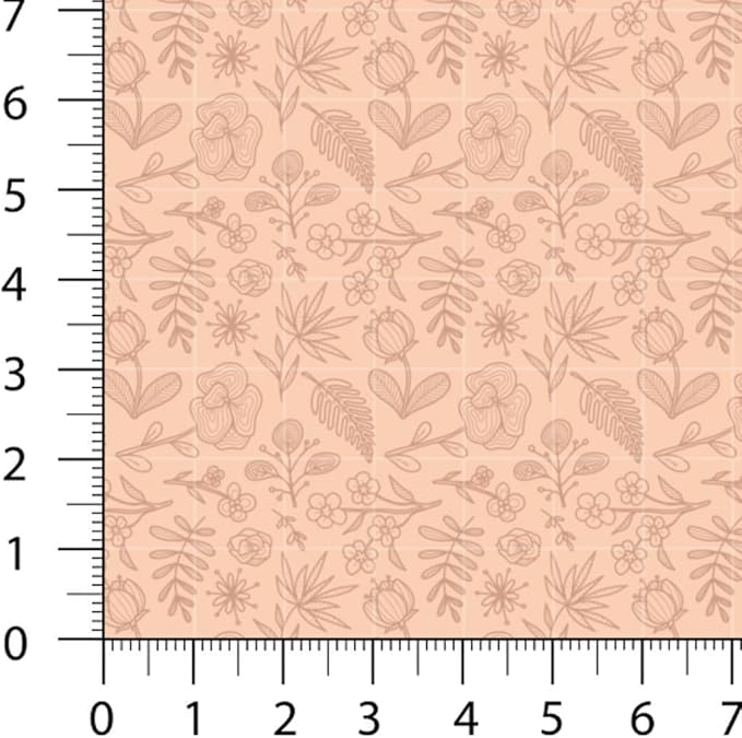 Pastel Patchwork Fabric Panel 100x155 cm – 100% Cotton Satin, 6 Coordinated Floral, Stripe & Dot Prints on One Continuous Sheet for Quilting, Sewing & DIY Crafts (Vintage Soft Mix, 6pcs 50x50cm)