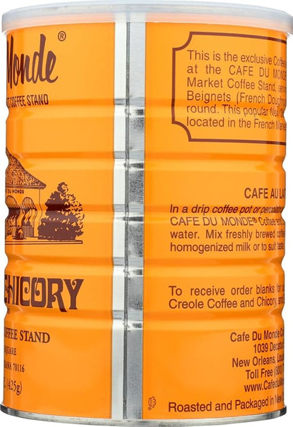 Cafe Du Monde Coffee Chicory, 15 Ounce (Pack of 3)